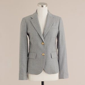 J. Crew Wool Schoolboy Blazer In Gray